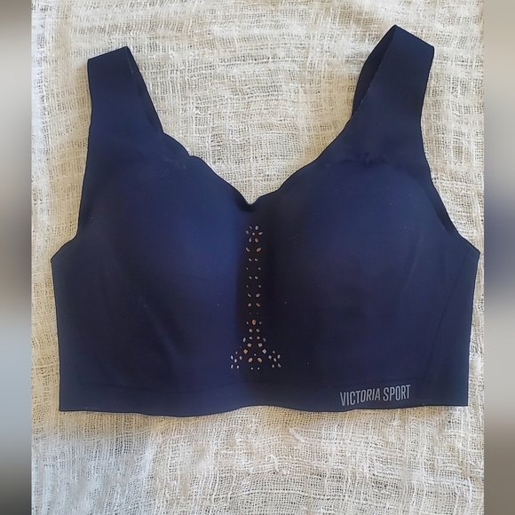 💚5/$25 32DD Victoria Sport Angel Max Navy Sports Bra Maximum Support VS - Picture 3 of 7
